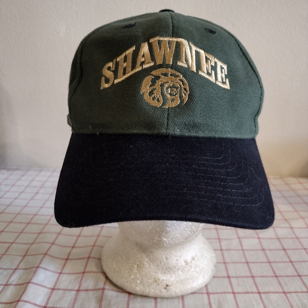 Shawnee Lodge 51 Boy Scouts Cap Hat Green Black Mens Adjustable Embroidered